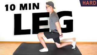 10 MIN LEG WORKOUT  No Equipment [upl. by Saerdna]