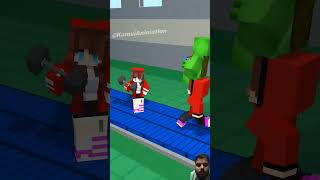 Jumping Run Escape From Mellstroy with MAIZEN  MAIZEN Minecraft Animation shorts [upl. by Nazar]