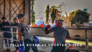 Taller boxer  deenesh  Vs Shorter boxer  shiva   Morning session [upl. by Jonathon292]