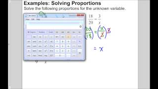 Solving Proportions [upl. by Robenia]