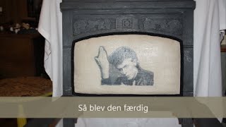 Kalkmaling på Stof Jeg maler min stol med kalkmaling Dry Brush og Decoupage Kalkmaling [upl. by Ydissahc]