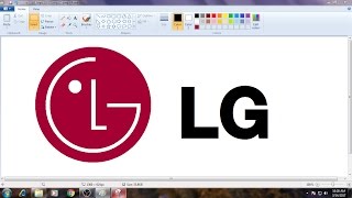 Requested VideoHow to Draw LG Logo in MS Paint from Scratch [upl. by Izabel621]