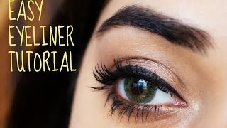 Easy Eyeliner Tutorial for Beginners  corallista [upl. by Yemorej]