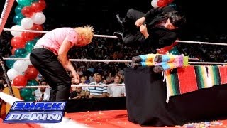 Dolph Ziggler crashes Alberto Del Rios Championship Fiesta SmackDown June 28 2013 [upl. by Morry]