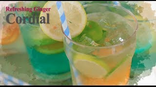 My Easy Cooking  Refreshing Ginger Cordial [upl. by Alemaj]