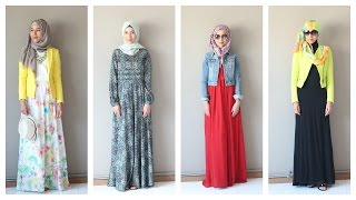 Maxi Dress Hijab Lookbook [upl. by Annecorinne]