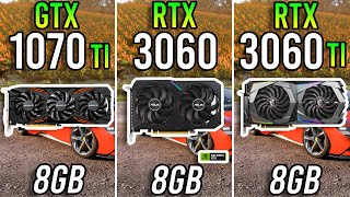 GTX 1070 Ti vs RTX 3060 vs RTX 3060 Ti  Tested in 2024 [upl. by Naugan]