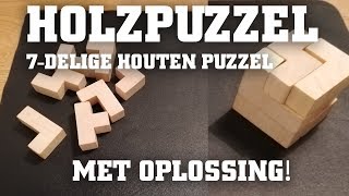 Holzpuzzel oplossing 7 delige houten kubus [upl. by Rehoptsirhc185]