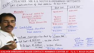 Company Amalgamation Accounting Solved Sums  Part4  Mathur Sir Classes [upl. by Salkin]