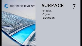 Surfaces Staticsamp stylesamp boundary Civil 3d سيفيل ثرى دى [upl. by Ayekram]