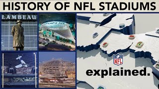 Evolution of Every NFL Team’s EVERY Stadium  NFL Explained [upl. by Esiuqram]