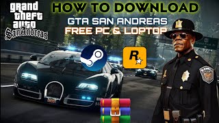 how to download gta san andreas in laptop or pc for free gameplay [upl. by Ahseenyt]