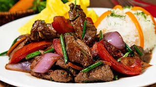 El Mejor Lomo Saltado  RECETA PERUANA  Sazón y Corazón [upl. by Stirling]