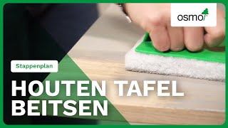 TAFEL BEITSEN Hoe Houten Meubel Beitsen STAPPENPLAN [upl. by Uria]