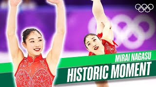 Mirai Nagasus HISTORIC Triple Axel [upl. by Aienahs923]