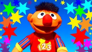 Ernie Rockin Numbers Talks Counts amp Sings Rubber Duckie Childrens Song Sesame Street Playskool Toy [upl. by Harberd389]