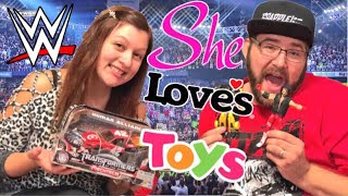 HEEL WIFE LOVES TOYS DECORATES HOUSE WITH WWE ELITES but SEEMS ABOUT TO SNAP [upl. by Er]