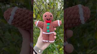 Gingerbread man Pattern by nightingaleandwren on IG christmas crochet crochetartist cookies [upl. by Cormack]