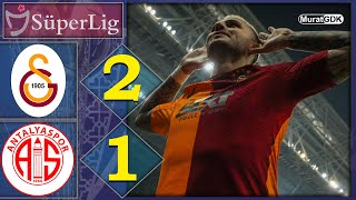 GALATASARAY 21 ANTALYASPOR  GALATASARAY DURDURULAMIYOR  SÃœPER LÄ°G 20 HAFTA [upl. by Claudianus687]