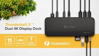 ALOGIC Thunderbolt Dual 4K Display Docking Station [upl. by Elletsyrk]