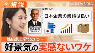 なぜ好景気なのに実感ない？株価がバブル後最高値 大きな要因は｢給料が上がらない｣から【Nスタ解説】｜TBS NEWS DIG [upl. by Cence]