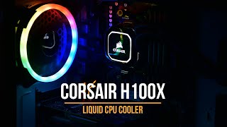 Fr CORSAIR H100x Liquid CPU cooler Unboxing et Installation [upl. by Admana]