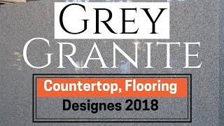 Grey Granite CounterTop Flooring Tiles Price  2018 [upl. by Ahseekat]