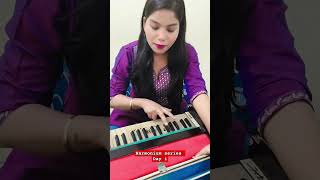 How to learn basic harmonium playing 👍😊🤗 trandingshorts harmonium learning short [upl. by Dachi]