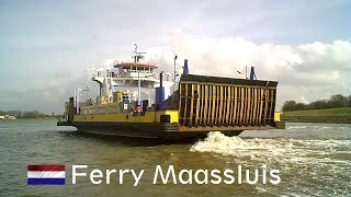 HOLLAND Ferryboat Nieuwe Waterweg Maassluis↔Rozenburg [upl. by Erine]