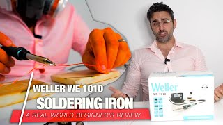 Weller WE 1010 Soldering Station  Wire Repair and REVIEW  Best Iron for Beginners [upl. by Moscow]