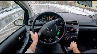 2004 Mercedes A W169 Coupe 15 150 95HP 0100 POV Test Drive 1908 Joe Black [upl. by Otes]