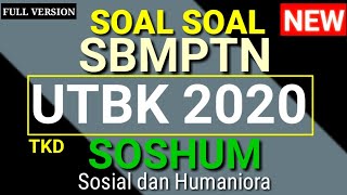 Latihan Soal UTBK SOSHUM dan Jawaban  Tes Ujian TKD Sosial dan Humaniora SBMPTN LTMPT 2020 [upl. by Enimzaj445]