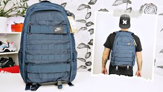 UnboxingReviewing The Nike Sportswear RPM Armory Navy Backpack On Body [upl. by Redyr]