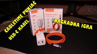 Cabletime 2u1 GaN 45W punjač i magnetični USBC kabel recenzija i nagradna igra [upl. by Akcir]