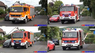 Verkehrsunfall  brennender Bus Großübung von Feuerwehr und Johanniter Unfallhilfe in Hammersbach [upl. by Aibsel444]