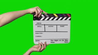 Green screen clapperboard [upl. by Darbee229]