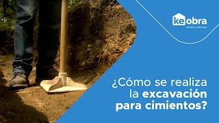 ¿Cómo se realiza la excavación para cimientos [upl. by Eldred]