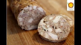 КУРИНАЯ КОЛБАСА без желатинакрахмала и оболочкиПотрясающе вкусная Разлетается на 123 [upl. by Clerc]