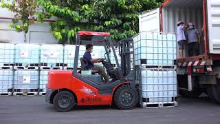 Loading container  IBC tank [upl. by Longwood]