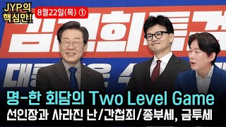 822 목 ① 명한 회담의 Two Level Game 선인장과 사라진 난간첩죄종부세금투세 박진영의 핵심만🕵️‍♂️ 핵심만 명한회담 금투세 [upl. by Innej]