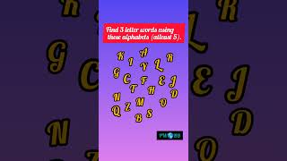 Find the words puzzle letters alphabet shorts [upl. by Whang]