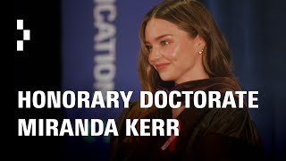 Miranda Kerr Honorary Doctorate Speech  Otis College of Art and Design [upl. by Noemys952]