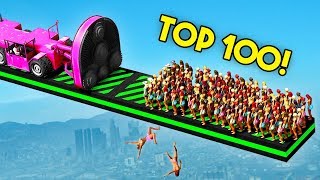 TOP 100 FUNNIEST GTA 5 FAILS EVER Funny Moments Grand Theft Auto V Compilation [upl. by Ellenyl]