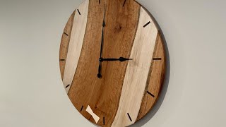 Wood Clock Build [upl. by Eenahpets]