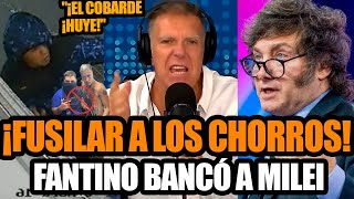 Fantino BANCÓ a MILEI por sus medidas contra los N4RCO ¡Se terminó la joda  FRAN FIJAP [upl. by Ainirtak]