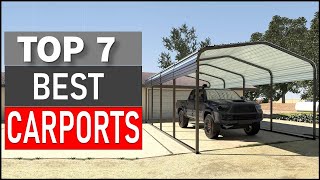 TOP 7 Best Carports in 2024 [upl. by Aehtela932]