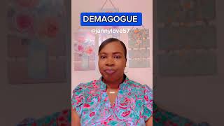 DEMAGOGUE englishteacher vocabulary learnenglish demagogue [upl. by Schaffer]