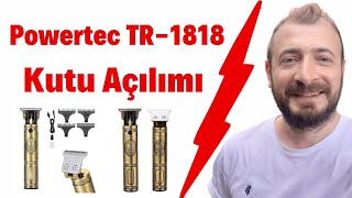 Powertec TR1818 Tıraş Makinası Kutu açılımı [upl. by Ydak]