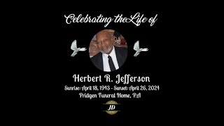 Celebrating the Life of Herbert R Jefferson [upl. by Yrallam]