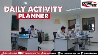 Daily Activity Planner  PT Transkon Jaya Tbk [upl. by Eelorac985]